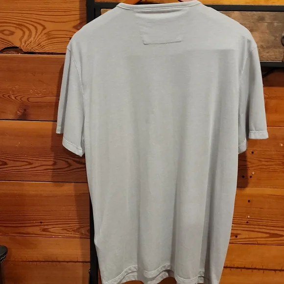 John Varvatos Star USA XL Men's Super Soft Short Sleeve Henley Shirt Grey - Picture 5 of 15